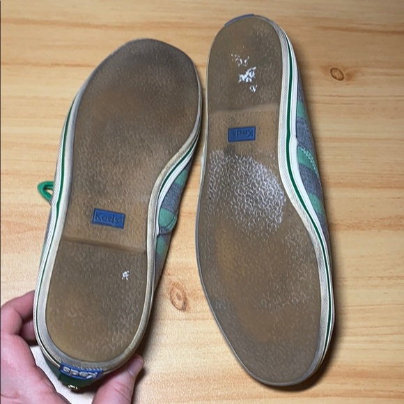 Keds X Kate Spade Green Stripe Sneakers - Picture 4 of 4